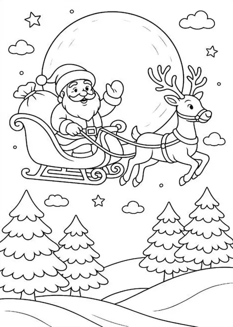 Coloriage du Père Noël