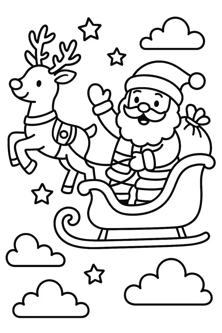 Coloriage du Père Noël