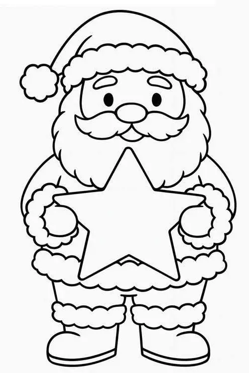 Coloriage du Père Noël