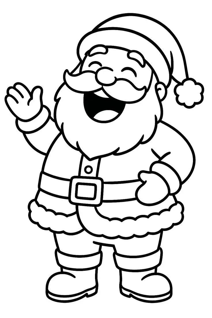 Coloriage du Père Noël