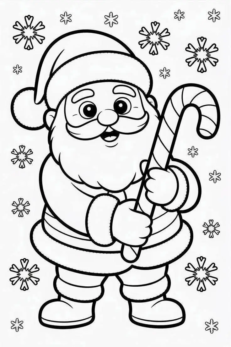 Coloriage du Père Noël