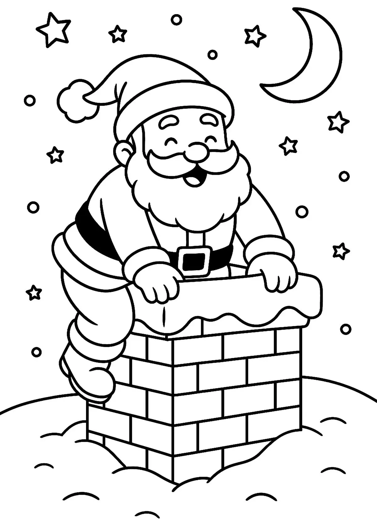 Coloriage du Père Noël