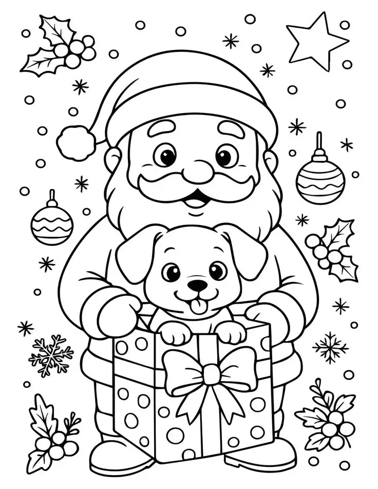 Coloriage du Père Noël