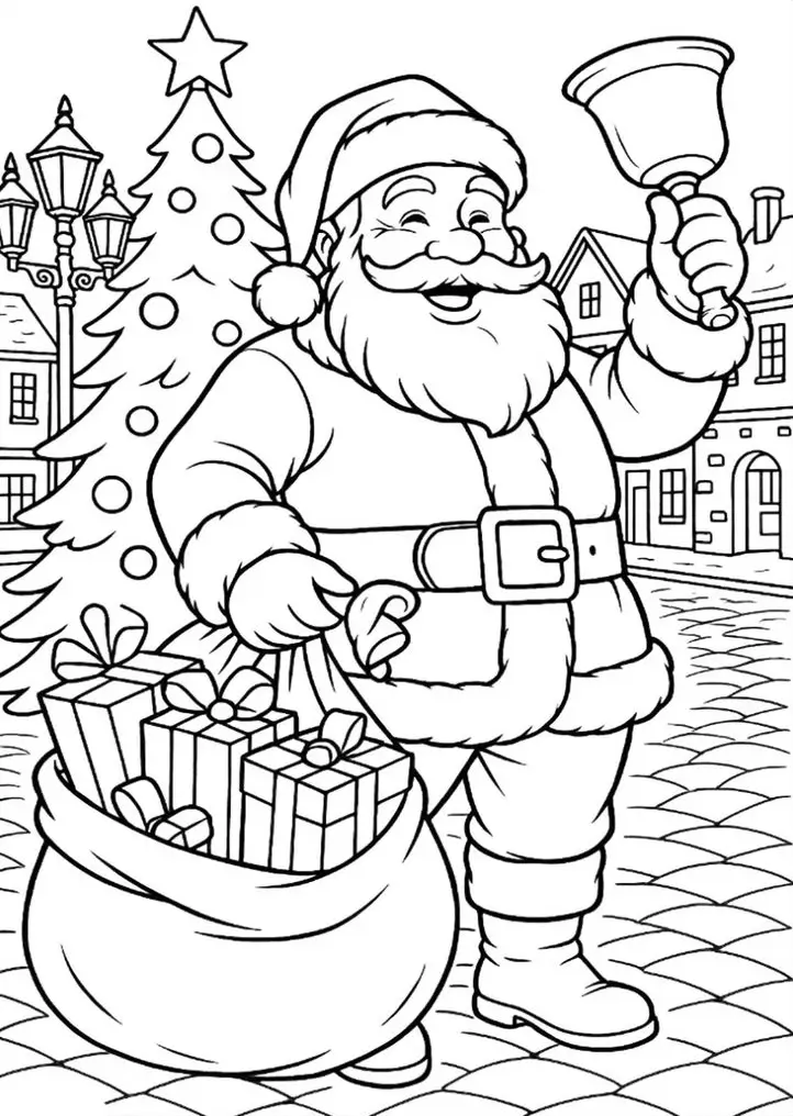 Coloriage du Père Noël